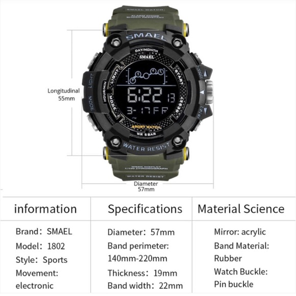 NWT SMAEL men’s watch - Picture 5 of 7